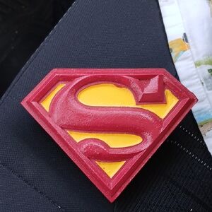 DC Comics Red and Yellow Superman Shield Wall Accent